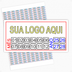 Adesivo Destrutível  Casca de Ovo - 2 X 1 cm - DE003